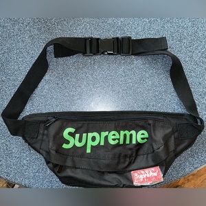 Supreme Black&Green Fanny Pack